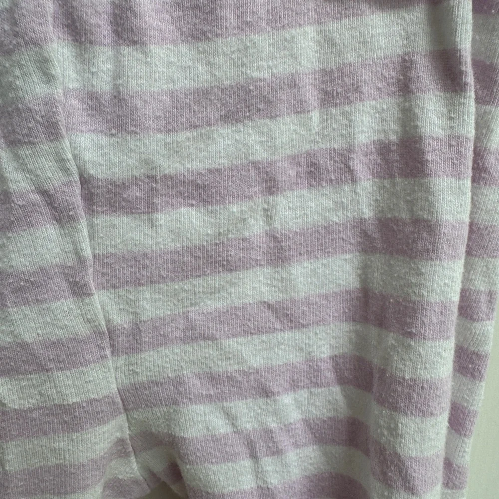 Disney 3T Girls Purple and White Stripe Pajama Bottoms Pants
